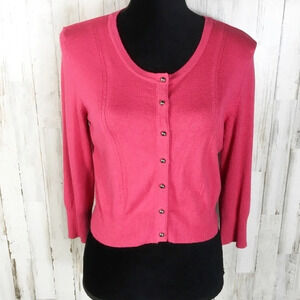 WHBM Button Down Knit Cardigan Sweater S Career